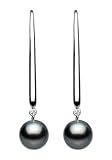 Kit Heath 50NFBP Ladies Drop Statement Black Pearl Earrings