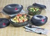 Review Tupperware 1187 / Tupperware Heat N Serve 8 1/4 Cup Oval Container Set of 3