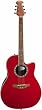 Applause AE128-RR Super Shallow Acoustic-Electric Guitar, Ruby Red