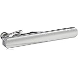 Kenneth Cole Men's Polished Rhodium Tie Clip With Brush Detail