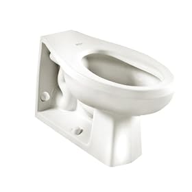 American Standard 2531.016.020 Neolo Elongated Flush Valve Toilet Bowl with Back Spud and Integral seat, White