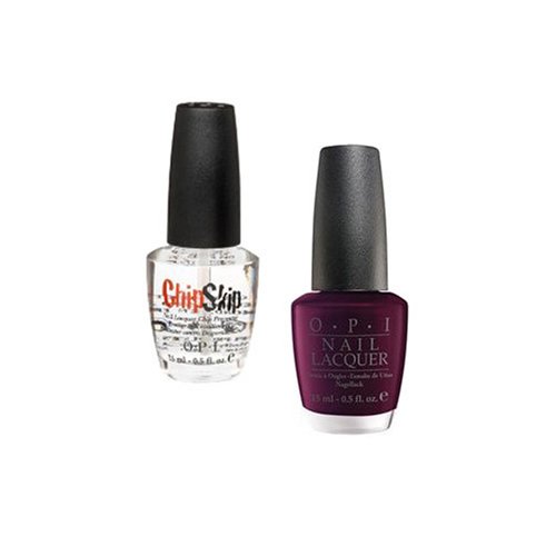 OPI Black Cherry Chutney (i43) & Chip Skip by OPI