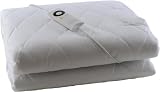 Sleepwell Luxury 100 Percent Cotton Single Heated Mattress Cover with Intelliheat Technology