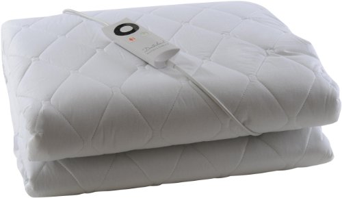 Sleepwell Luxury 100 Percent Cotton Single Heated Mattress Cover with Intelliheat Technology