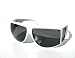 Light-Lens WHITE WRAP AROUND Vintage 80's New Wave Ski-Robotica Sunglasses with Blinders on the Side/ Mens (Similar-Looking to Persol Ratti)