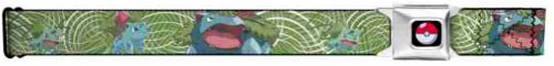 Pokemon Seatbelt Belt - Main Pokemon - Bulbasaur, Ivysaur, Venusaur Grass Evolution