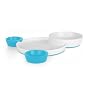 Boon Groovy- Interlocking Plate and Bowl Set, Blue and Green