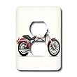Light Switch Cover Picturing Picturing Harley-Davidson Motorcycle - 2 plug outlet cover