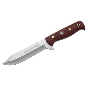 Puma Messer  IP Outdoor Palmwood, Stahl 440 C, Palmwood, Lederscheide, 305113
