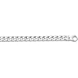 14K White Gold Man's Links Bracelet - 8.5 inches