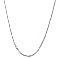14K White Gold Foxtail Chain Necklace