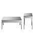 Mirrored Console Side Table Set