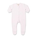 (ラークウッド) Larkwood 赤ちゃん・ベビー用 無地 長袖ボディースーツ スリープスーツ ロンパース ベビー肌着 (０~６ヶ月) (ライトピンク)
