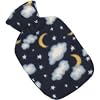 Night Sky Fleece Hot Water Bottle Cover - COVER ONLY