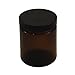 Large Amber Glass Storage Jar with Air-Tight Lid