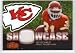 2006 Flair Showcase Showcase Stitches Jersey #SHSPH Priest Holmes - Kansas City Chiefs (Piece of Authentic Jersey) (Football Cards)