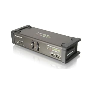 IOGear 2-Port MiniView Symphony Multi-function KVM Switch with USB 2.0 Hub and Cables... by Iogear