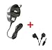 iBox - 3 PIN UK Mains Charger For Creative Zen Stone 1GB MP3 Player + **Bonus Stereo Headphones Black**