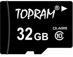 TOPRAM 32GB MicroSD MicroSDHC Card Class 10 32G C10 SDHC with SD Adapter