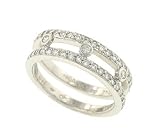 Ladies 6mm Pave and Bezel Set Diamond Band Diamond .48cttw