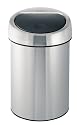 Brabantia Touch Bin 3litre, Plastic Bucket Matt Steel