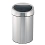 Brabantia Touch Bin 3litre, Plastic Bucket Matt Steel