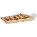 Packnwood "Canada" Molded Wooden Tray with Paper Liner, 7.8" Length x 2.9" Width x 1.1" Height Exterior (Case of 400)