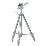 Lightweight 51 Inch 4-section Tripod with 3-way Panhead - Silver
