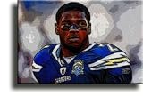 Completely Handpainted American Football Sport Painting, Custom Order FL4412, Oil on Canvas, with Option to Paint Jerry, Brett & Co. from Any Other Favorite Photograph or Picture, Unframed, Size 20" x 30" inch