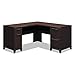 BSH2930MCA203 - Bush 60amp;quot; W x 60amp;quot; D L-Desk Box 2 of 2 Enterprise: Mocha Cherry