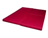 Multifunctional Burgundy Queen Size Quad-Fold Hide Away Mat