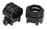 Weaver 30mm Six Hole Tactical Low Rings (Matte Black)