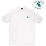 Michigan State Spartans NCAA Classic Pique Polo Shirt (White)