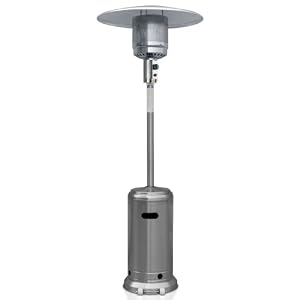 Garden Sun Floor Standing 41,000 BTU Propane Powered Patio Heater With Push Button Ignition