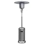 Garden Sun GS4400SS Floor Standing 44,000 BTU Propane Powered Patio Heater With Push Button Ignition, Stainless Steel