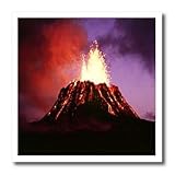 Hawaii Volcano Eruption at Night - 10x10 Iron On Heat Transfer For White Material