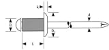 Eigenschaften   / Blindniet Alu Standard Flachrdk. 4,8x16mm Gesipa