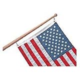 AFI 60748 SeaTeak Traditional Style Flag Pole with Ball Cap (18 Long, 3 4 Base) by AFI