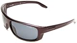 Arnette Men's So Easy Polarized Sport Sunglasses, Dark Red Frame/Grey Lens, One Size - Mens Dark Red Frame/Grey Polarized Lens Apparel