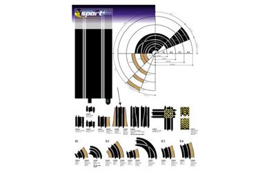 Childrens Toyshop   : Scalextric - Sport Advanced Track System Straight 350MM x 2