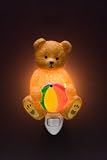 Flowers of Light Night Light Teddy Bear Ibis and Orchid