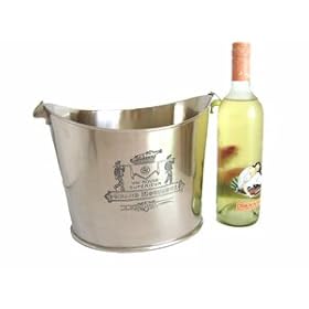 Etched Wine Cooler -Nickel by Satinbox