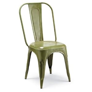 Set of Two Alsace Metal Chairs - Apricot - Grandin Road