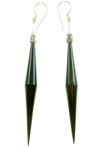 Javelin Earrings Organic / Silver Jewelry of Bali