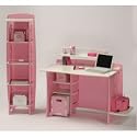 Kid's Bookcase - Pink/White