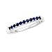 10K White Gold 3/8 ct. Sapphire Anniversary Ring