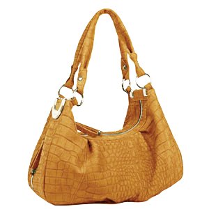 B Makowsky Makati Satchel Hobo Ochre