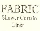 EXTRA LONG size FABRIC Shower Curtain/LINER 72'' wide x 84'' long - White