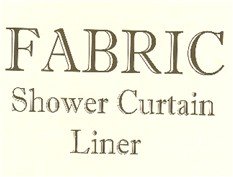 EXTRA LONG size FABRIC Shower Curtain/LINER 72