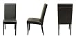 2 Black Full Leather Dining Chairs By Wholesale Interiors